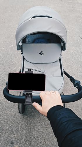 Phone Holder with Clamp for Golf Cart Universal Phone Mount Holder for Bicycle, Wheelchair, Stroller Mic Stand Phone Holder - style: Screw Adjustable Holder (0.6"-3.9" Width)