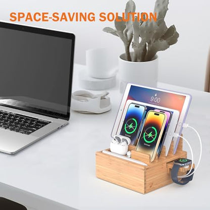 Pezin & Hulin Desktop USB Charging Station with Power Charger & Cables - color: #1 (Dock+Cables+Adaptor)