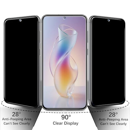 Privacy Screen Protector for Samsung Galaxy S25 Tempered Glass - color: Samsung Galaxy S25-Black