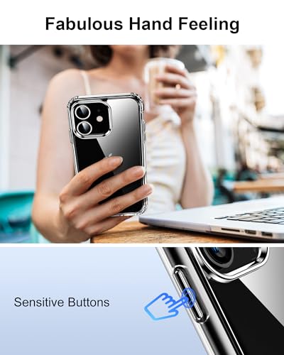 HOOMIL Case for iPhone 11 Pro 5.8-Inch, Non-Yellowing, Drop Protection, Anti-Scratch Transparent Hard Back Phone Cover - Blue - color: Blue, size: iPhone 11 Pro
