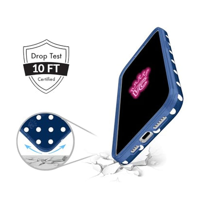 VELVET CAVIAR for iPhone 15 Case - Compatible with MagSafe - 10ft Drop Tested - Midnight Polka Dot - color: Midnight Polka Dot, size: 15