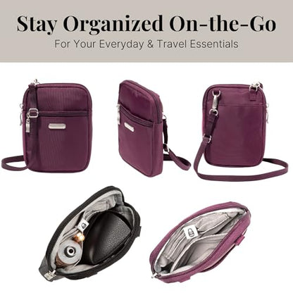 Baggallini Women's Essential Mini Crossbody Bag - color: Mulberry