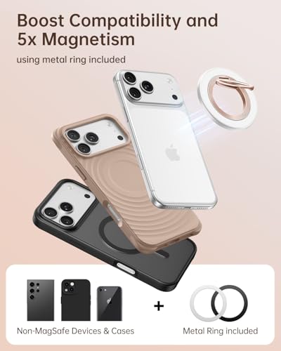 SYNCWIRE for MagSafe Phone Grip, Magnetic Phone Ring Holder - color: Pearl White
