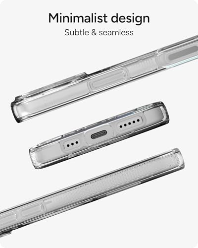 ZAGG Crystal Palace Case for iPhone 17 - Clear, Drop Protection (13ft/4m), ClearGuard Anti‑Yellowing & Scratch‑Resistant, MagSafe & Wireless Charging Compatible - size: iPhone 17, style: With Magsafe