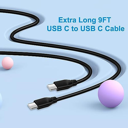 9FT Samsung S26 Ultra USB C Cable for Galaxy S25 Z Flip Fold 8 7 - color: Black