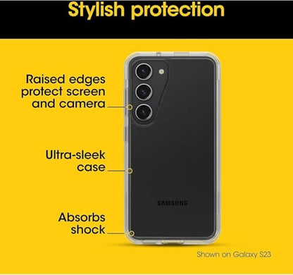 OtterBox Symmetry Case for Samsung Galaxy S24 Ultra, Stardust - Slim Protective Phone Case, Stylish Drop Proof, Shockproof Wireless Charging, Anti-Scratch Hard Shell, Raised Screen Bumper - color: Stardust (Clear/Glitter)