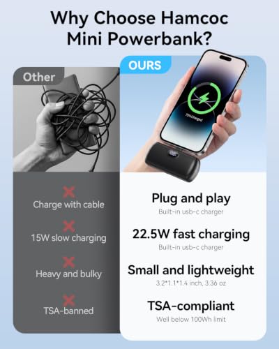 [2-Pack]Portable Charger USB C for iPhone 18/17/16/15 Series,Black&White - color: Black&White