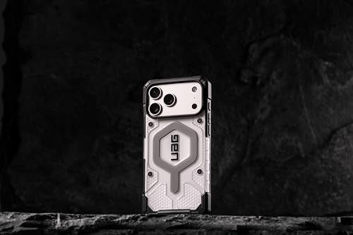 URBAN ARMOR GEAR UAG Designed for iPhone 17 Pro Max Case Pathfinder Clear - Compatible with MagSafe Military Grade Protective Cover, Ice/Silver - color: Pathfinder Clear - Ice/Silver