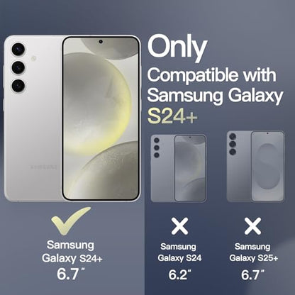 JETech Magnetic Case for Samsung Galaxy S24 Plus, Silver - color: Silver, size: Galaxy S24 Plus