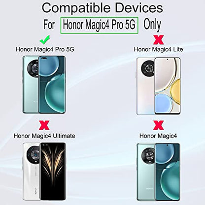 Ibywind for Honor Magic4 Pro 5G Screen Protector,2-Pack,Hydrogel Film with Camera Lens Protector,Easy Installation Tool,Bubble-Free,Fingerprint Unlock Compatible,Anti-Shatter,Anti-Scratch