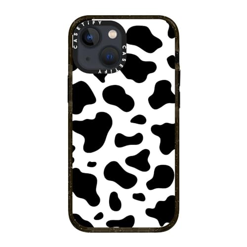 CASETiFY for iPhone 13 Mini Case - Impact Cow Print | Slim Fit | 6.6 ft. Drop Protection | COW PRINT | Black - color: COW PRINT, size: Iphone 13 Mini (5.4")