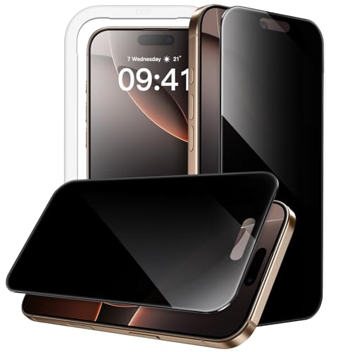 JETech 360° Privacy Screen Protector for iPhone 16 Pro Max, 2-Pack - size: iPhone 16 Pro Max