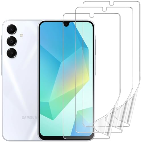3 Pack Screen Protector Compatible for Samsung Galaxy A16 5G 6.7 Inch, HD Clear Flexible Soft TPU Hydrogel Film for Samsung Galaxy A16 - Support Fingerprint Unlock, High Sensitivity - size: Samsung Galaxy A16