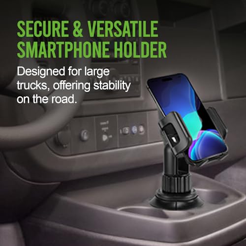 Cellet Car Cup Holder Phone Mount, Phone Holder Mount Cradle Universal Adjustable Compatible for Apple iPhone, Samsung Galaxy, Moto, Google Pixel Smartphones - style: Regular Neck 6 inch