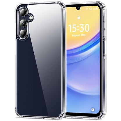 HOOMIL Case for Samsung Galaxy A15, Non-Yellowing, Drop Protection, Anti-Scratch Transparent Hard Back Phone Cover - Crystal Clear - color: Clear, size: A15 5G