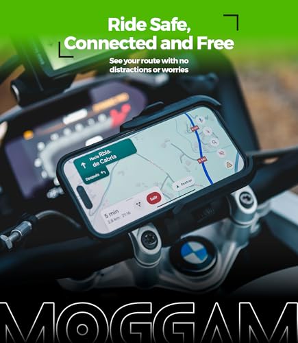 Motorcycle Phone Mount Anti Vibration Mirror & Handlebar Scooter