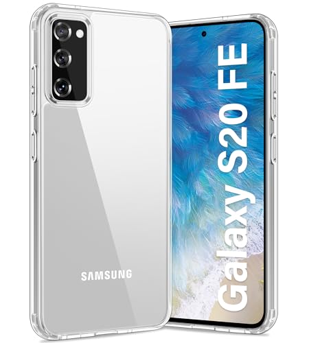 Vakoo Case for Samsung Galaxy S20 FE 5G | Clear Anti-Yellowing, Hard Back, Military-Grade Drop Protection, Supports Wireless Charging - Transparent - color: Transparent, size: S20 FE