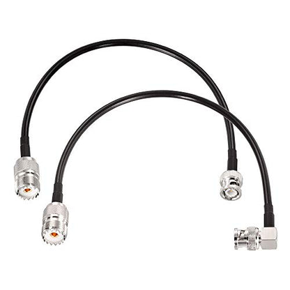 Superbat BNC Male to SO239 RG58 Cable 1ft UHF Female to BNC Adapter Jumper - size: 12inch, style: bnc to so239
