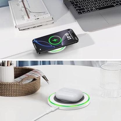 15W Pixel 11 10 9 Wireless Charger Fast Charging Pad for Google Pixel 10Pro - color: White