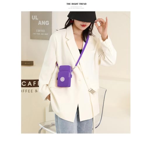 JANKS Small Crossbody Bags for Women Mini Cell Phone Purses Handbag Shoulder Bag - color: 01 Purple