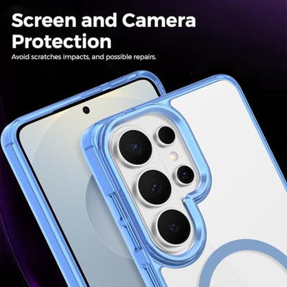 Lunivop for Samsung Galaxy s26 Ultra Case Hard [Compatible with Magsafe Wireless Charging] Yellowing Resistant Magnetic Cover Clear para S 26 Ultra 6.9 '' 5G 2026 Rugged Best Phone Cases Light Blue - color: Light Blue, size: Compatible with Samsung Galaxy