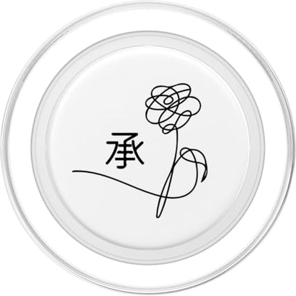Kpop Popsocket Kpop White Merchandise Korean Pop Gift PopSockets PopGrip for MagSafe - style: Magnetic PopGrip