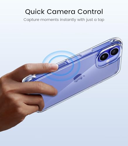 Mkeke for iPhone 16 Case Clear, [Not Yellowing] [16FT Military-Grade Drop Protection], Slim Clear iPhone 16 Case for Apple iPhone 16 with Shockproof Bumper 2024 - size: for iPhone 16 Case 6.1"