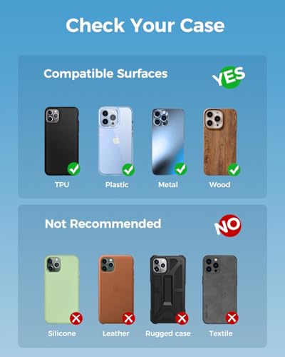 SYNCWIRE Adhesive Phone Ring Holder, Cell Phone Grip, iPhone Ring Stand - color: Deep Sea Titanium Blue, size: 1 Pack