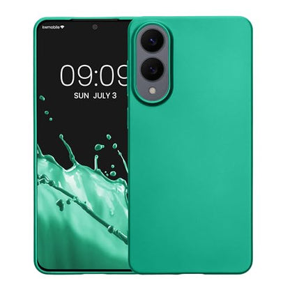 kwmobile Case Compatible with Samsung Galaxy S25 Edge Case - Soft Slim Metallic TPU Silicone Cover - Dark Metallic Green - color: dark metallic green, size: Galaxy S25 Edge