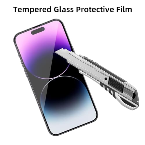 4 Pack Glass Screen Protector Compatible for iPhone 14 Pro Max [6.7 Inch] [9H Hardness]-HD Screen Tempered Glass, Scratch Resistant,Easy Install [Case Friendly] - size: iPhone 14 Pro Max