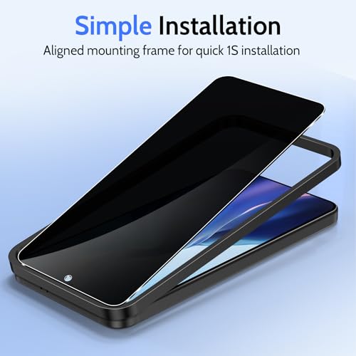 2 Pack for Samsung Galaxy S24 FE Privacy Screen Protector Glass - size: Galaxy S24 FE