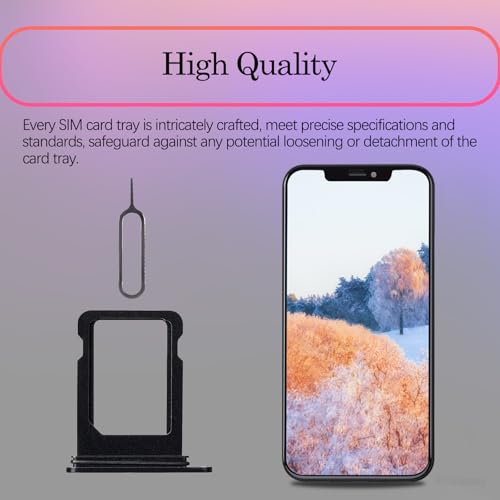 for iPhone 13 Mini Black Single SIM Card Tray Slot Replacement