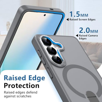 for Galaxy-S26 Case, Slim Fit & Semi-Transparent Matte, Gray - color: Gray, size: Galaxy S26 6.3"