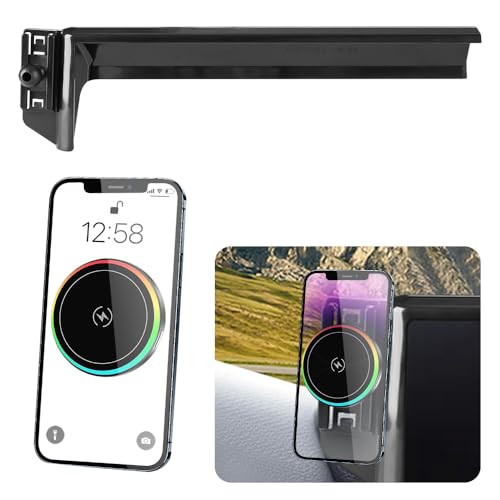 Car Magnetic Phone Mount for Toyota Highlander 2020-2026 Limited/Platinum [only for 12.3 inch Touch Screen] Auto Accessories Best Cellphone Holder Fast 15W Wireless Charger Cell Phones Charging Stand - color: for 2020-2026 Toyota Highlander Limited/Platin