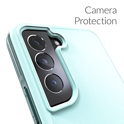 Crave for Galaxy S22 Plus Case, Shockproof Protection Dual Layer Case for Samsung Galaxy S22 Plus (6.6 inch) - Aqua - color: Aqua