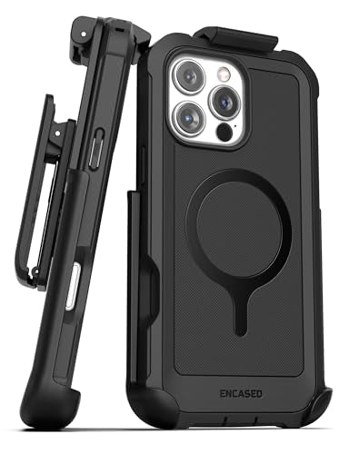Encased Protective Belt Case for iPhone 16 Pro with Built-in Screen Protector and Phone Holster Clip (Compatible with MagSafe) Heavy-Duty Hybrid Rugged Cover - size: iPhone 16 Pro