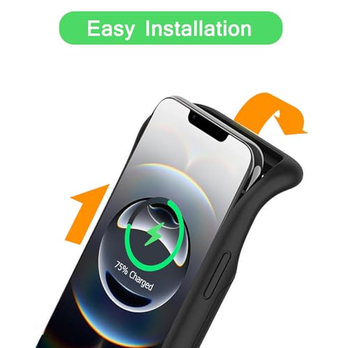 Battery Case for iPhone 16e/17e, 10000mAh High Capacity Portable Rechargeable Protective Battery Pack Cover Charging Case Compatible with iPhone 16e/17e (6.1 inch) Extended Battery Charger Case-Black - size: iPhone 16e (6.1 inch)