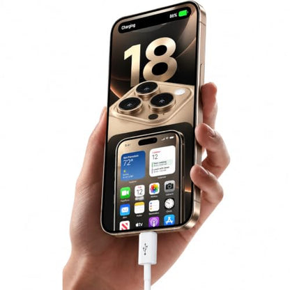 Abysssea 10ft iPhone Duo/18/17/16/15 Charger Cord, 20W USB C Fast Charger Cord for iPhone 18/17/16/15 Pro Max, Plus, 17E/16E USB c to USB-c Woven Cable for AirPods 5/4, Pro 2nd/3rd Gen Charging Cable - size: 10FT(120in)