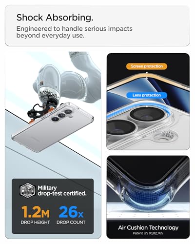 Spigen for Galaxy S26 Case, Ultra Hybrid [No Magnet Ring][Anti-Yellowing] - Crystal Clear - color: Crystal Clear, size: Galaxy S26