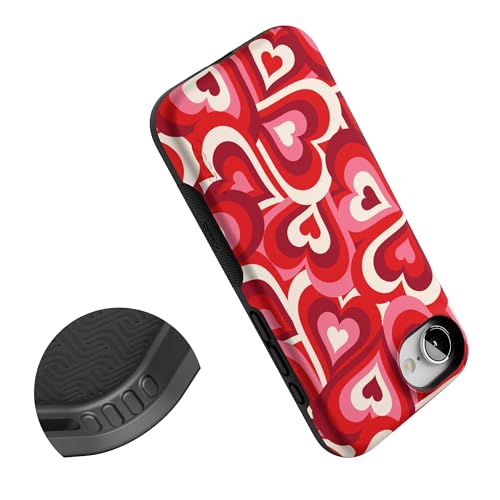 Casely iPhone 16e Case | Love Song Remix | Ombre Hearts | Bold Protective Design | Compatible with MagSafe - color: Love Song Remix | Ombre Hearts