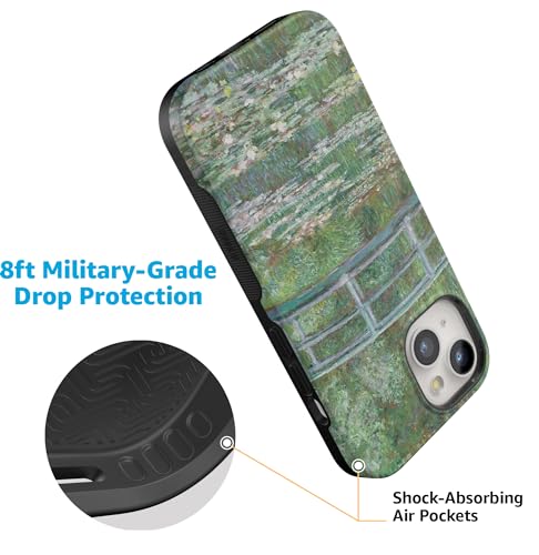 Casely iPhone 15 Plus Case | Monet's Bridge | The Met Museum | Bold Protective Design | Compatible with MagSafe - color: Monet's Bridge | The Met Museum
