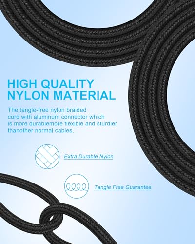iPhone 17e 17 Carplay Cable USB C Charger Fast Charging for iPhone 18 Pro - color: 2Pack-Black, White, size: 3FT, style: USB to USB C