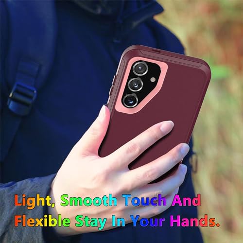 MXX Case Designed for S24 Plus Compatible with S25 Plus/ S24 Plus 3-Layer Super Full Heavy Duty Body Bumper Cover/Shock Protection/Dust Proof, case 5g 2024 (Plum/Pink) - color: Plum/Pink, size: Galaxy S24+ / S25+