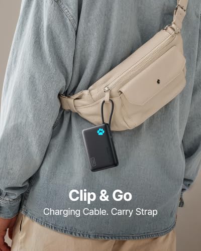 INIU 45W Fast Charging Tablet Portable Charger, Smaller 10000mAh Power Bank - color: Blue