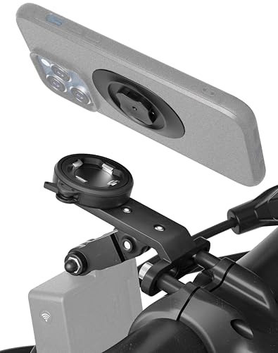 Out-Front Bike Phone Mount, Bike Stem Phone Holder for Cycling Light/Camera - style: Quad-Clip Combo Mount