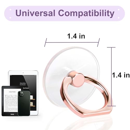 4 Pack Jsoerpay Cell Phone Ring Holder, 2 Silver+2 Rose Gold - color: Silver 2+Rose Gold 2