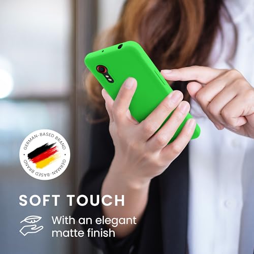 kwmobile Case Compatible with Samsung Galaxy Xcover 5 Case - Soft Slim Protective TPU Silicone Cover - Neon Green - color: neon green