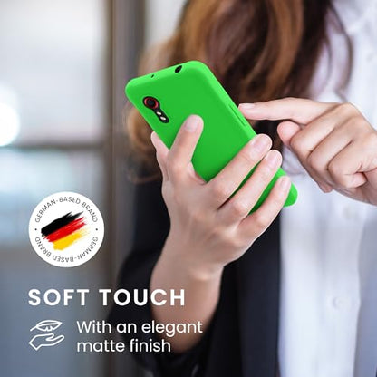 kwmobile Case Compatible with Samsung Galaxy Xcover 5 Case - Soft Slim Protective TPU Silicone Cover - Neon Green - color: neon green