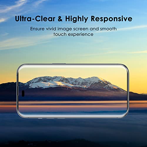 JETech One Touch Screen Protector for iPhone 14 Pro, 2-Pack - size: iPhone 14 Pro