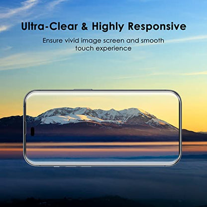 JETech One Touch Screen Protector for iPhone 14 Pro, 2-Pack - size: iPhone 14 Pro